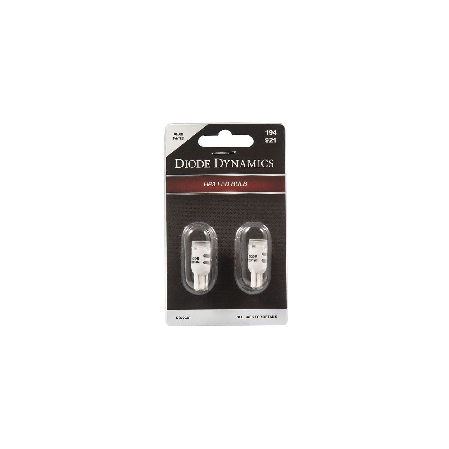 Diode Dynamics - DD0329P - 194 HP3 LED Pure White Short (pair)