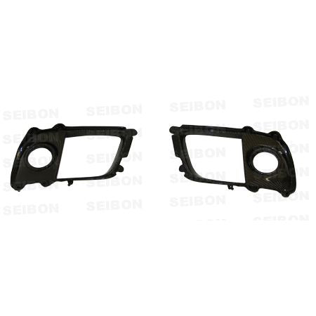 Seibon Carbon FLS0809MITEVOX Carbon Fiber Fog Light Surround For 2008-2015 Mitsubishi Lancer EVO X