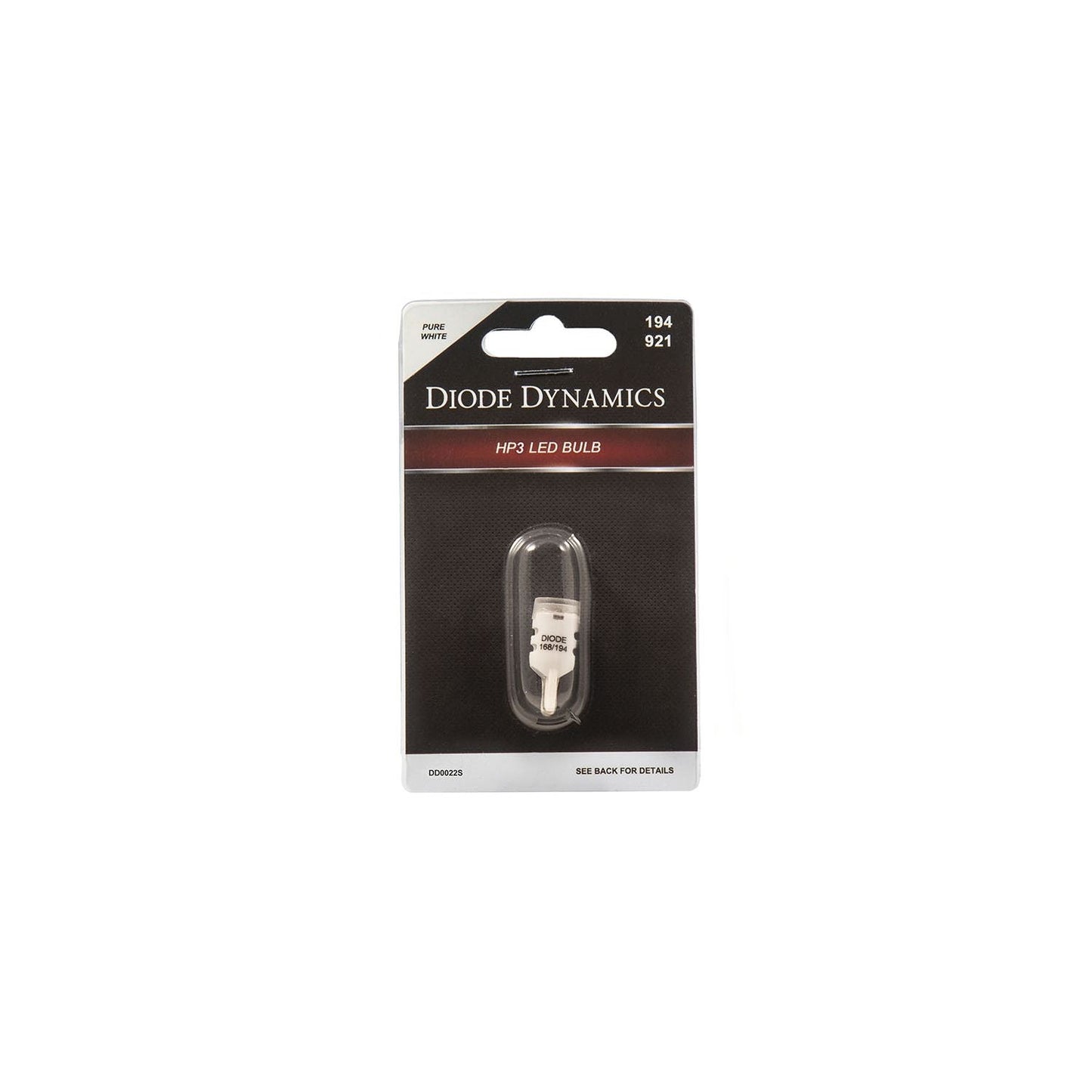 Diode Dynamics - DD0329S - 194 HP3 LED Pure White Short (single)