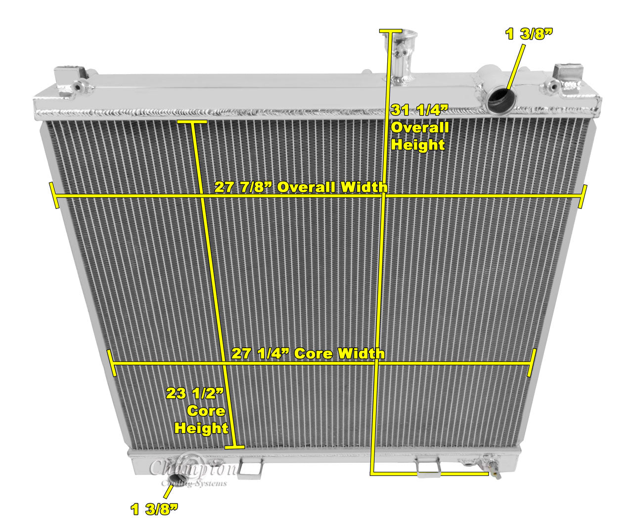 Nissan Titan, Armada / Infiniti QX56 Premium High-Performance Aluminum Radiator - 401446