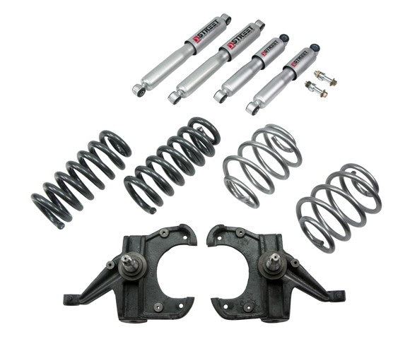 BELLTECH 952SP LOWERING KITS FRONT AND REAR COMPLETE KIT W/ STREET PERFORMANCE SHOCKS 1963-1970 CHEVROLET C10 4 IN. F/5 IN. R DROP W/ STREET PERFORMANCE SHOCKS