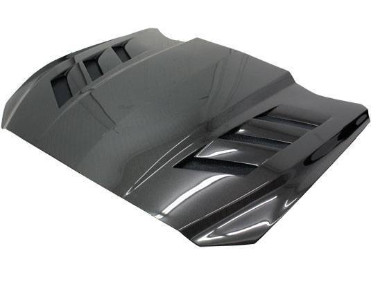 Carbon Fiber Hood AMS Style for Ford MUSTANG 2DR 15-17