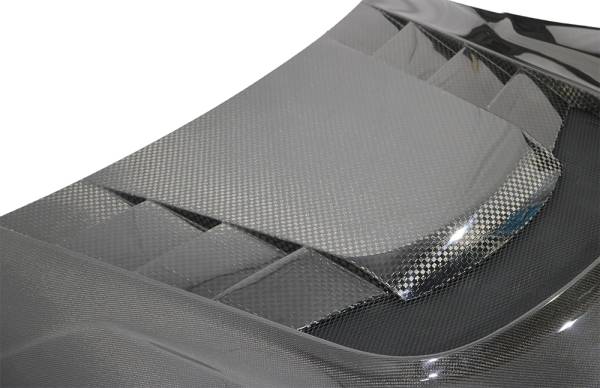 VRS Style Double-Sided Hybrid Carbon Fiber Hood for Toyota Supra GR 2020-2024