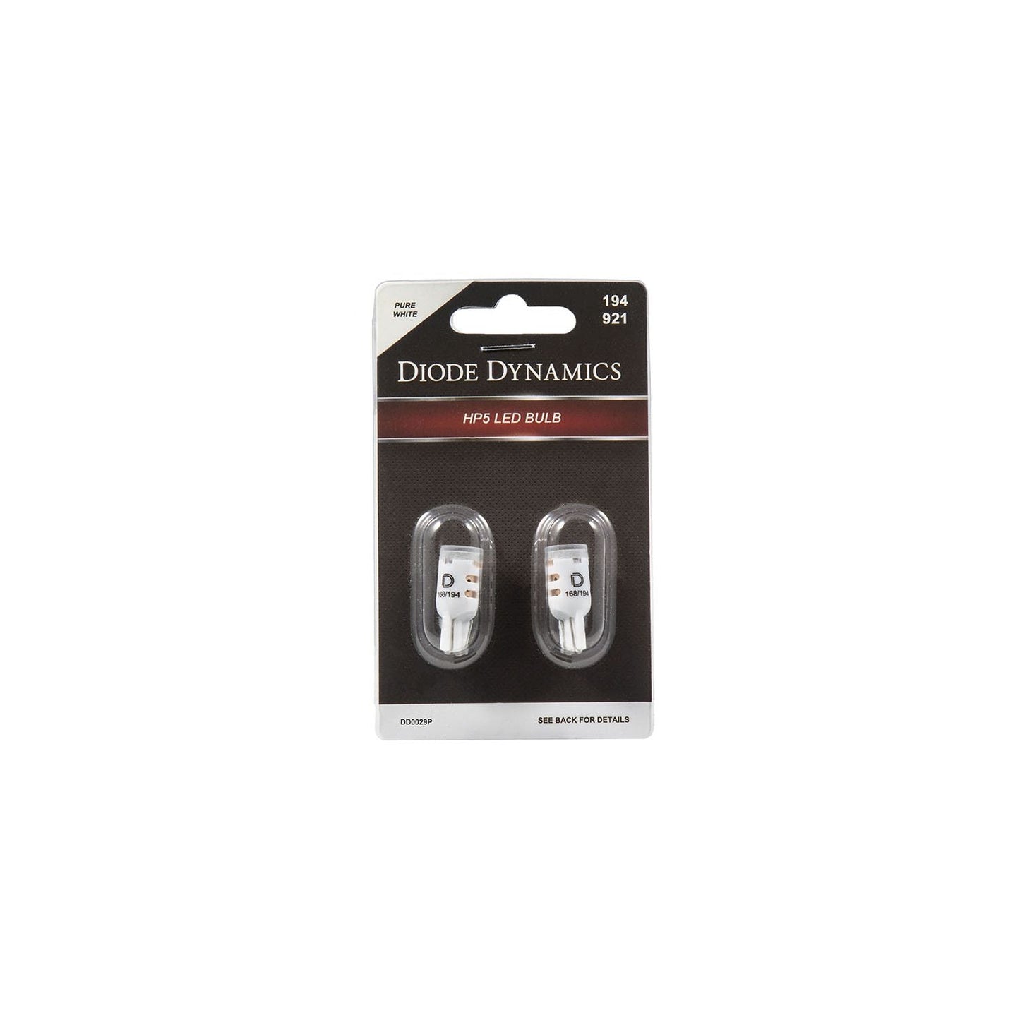 Diode Dynamics - DD0336P - 194 HP5 LED Pure White Short (pair)
