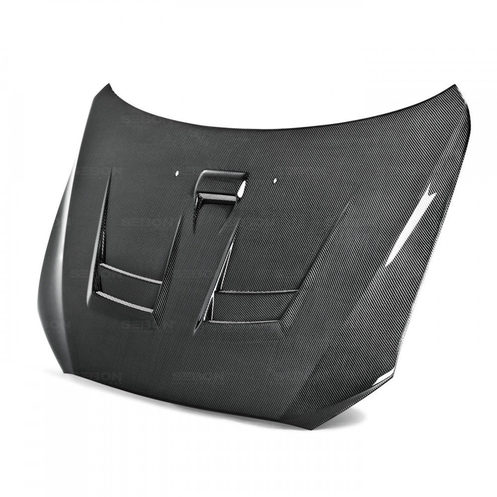 Seibon HD0809MITEVOX-DV DV-style carbon fiber hood for 2008-2015 Mitsubishi Lancer EVO X