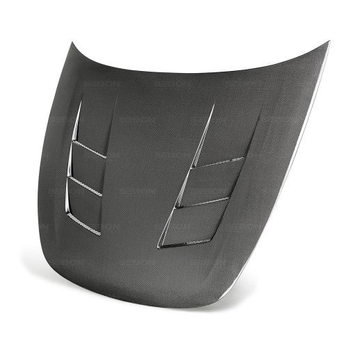 TS-style carbon fiber hood for 2018-2020 Kia Stinger