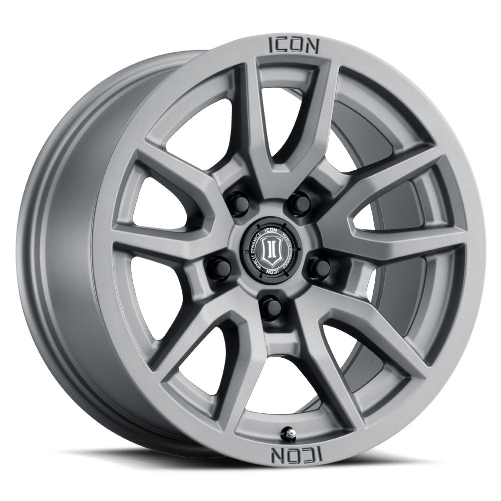 ICON ALLOYS VECTOR 5 TITANIUM -17 x 8.5 / 5 x 5" / -6MM / 4.5" BS