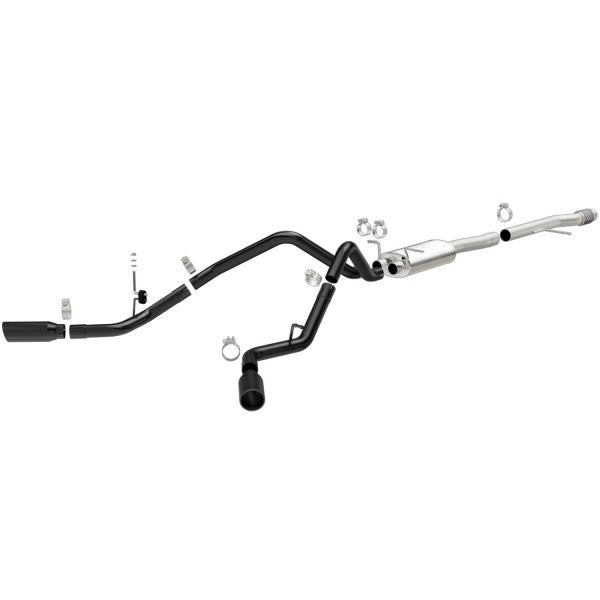 Black Series Cat-Back Exhaust - Dual Split Rear Behind Passenger Side Rear Tire Exit