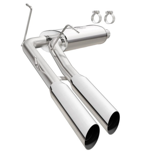 Ford F150 Lightning Stainless Steel Cat-Back Exhaust Systems - Dual Same Side Exit In Front Of Tire