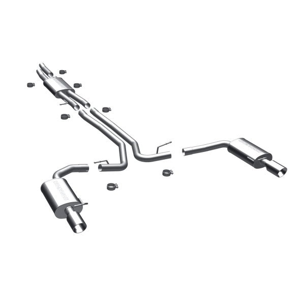Ford Taurus SHO Stainless Steel Cat-Back Exhaust Systems - Dual Split Rear Exit