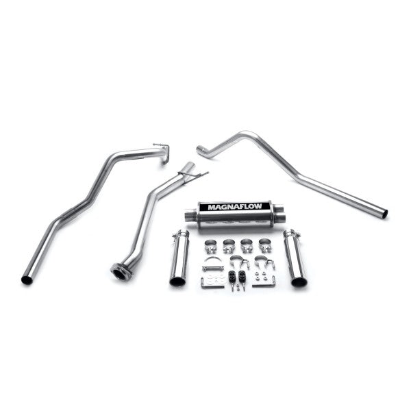 Chevy Silverado / GMC Sierra Stainless Steel Cat-Back Exhaust Systems - Dual Split Rear Exit