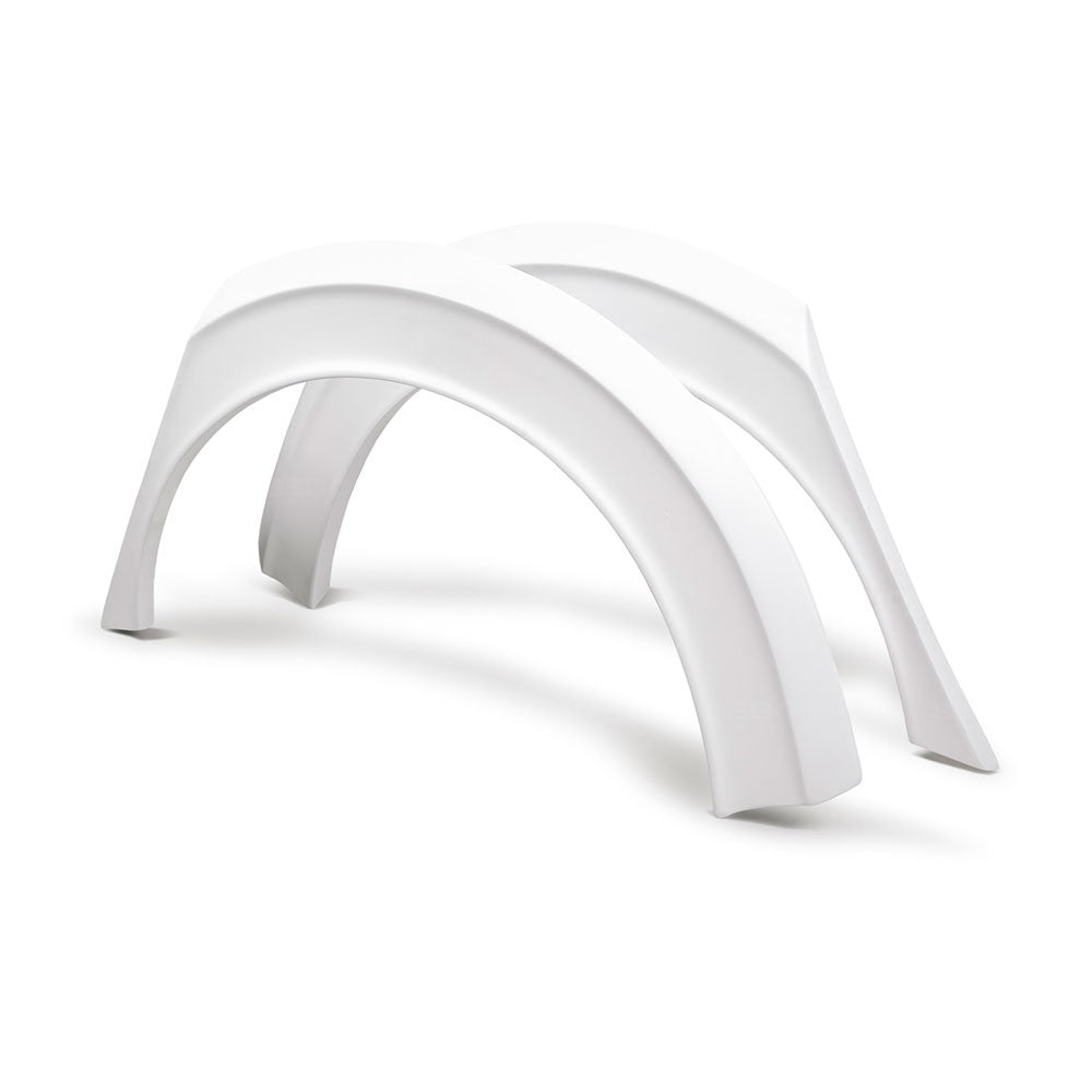 Seibon RF16HDCV4-TT-GF TT-style fiberglass rear fender flares for 2016-2020 Honda Civic 4 Dr