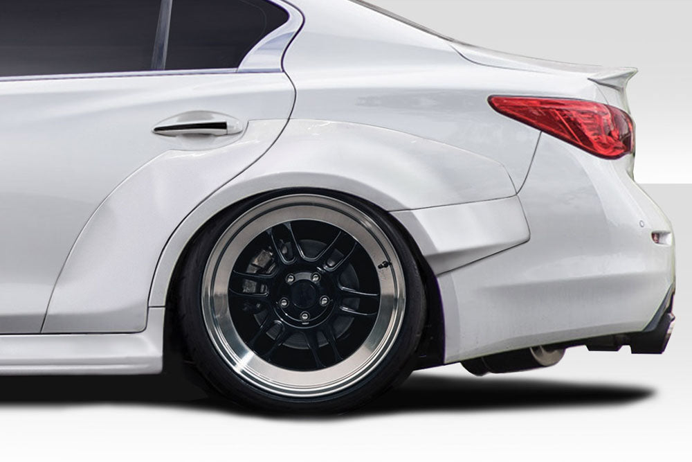 2014-2022 Infiniti Q50 Duraflex Redline Wide Body Rear Fender Flares - 6 Piece FRP