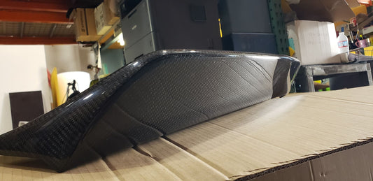 Type 3 Spoiler  Stinger Spoiler Real Glossy Carbon Fiber Rear Wing R Style Sport Accessories Body Kit Stinger Rear Spoiler 19+