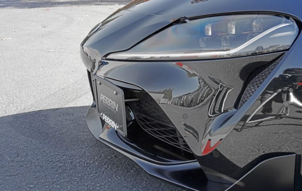 Perrin Performance License Plate Relocate Toyota Supra 2020-2021