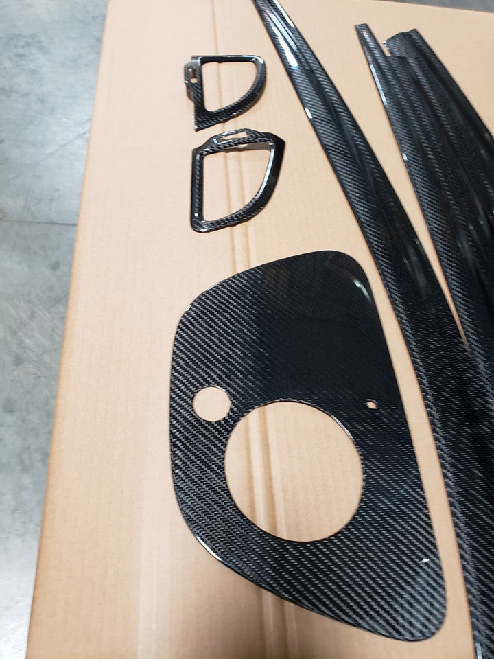 Kia Stinger Dash Vent Kit True CF Cover 5 piece set
