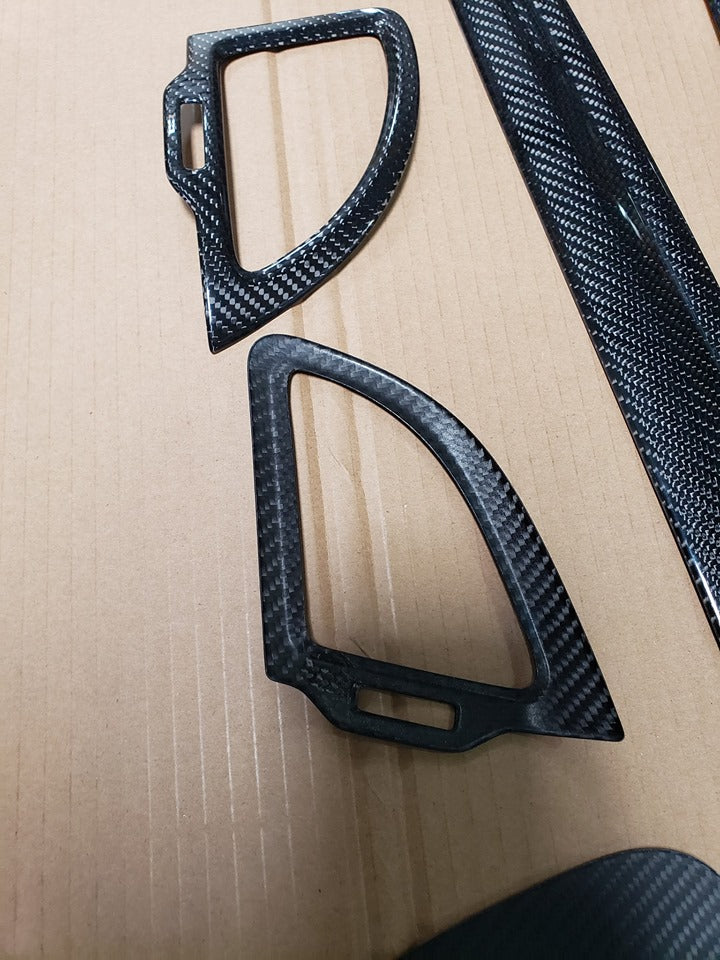Kia Stinger Dash Vent Kit True CF Cover 5 piece set