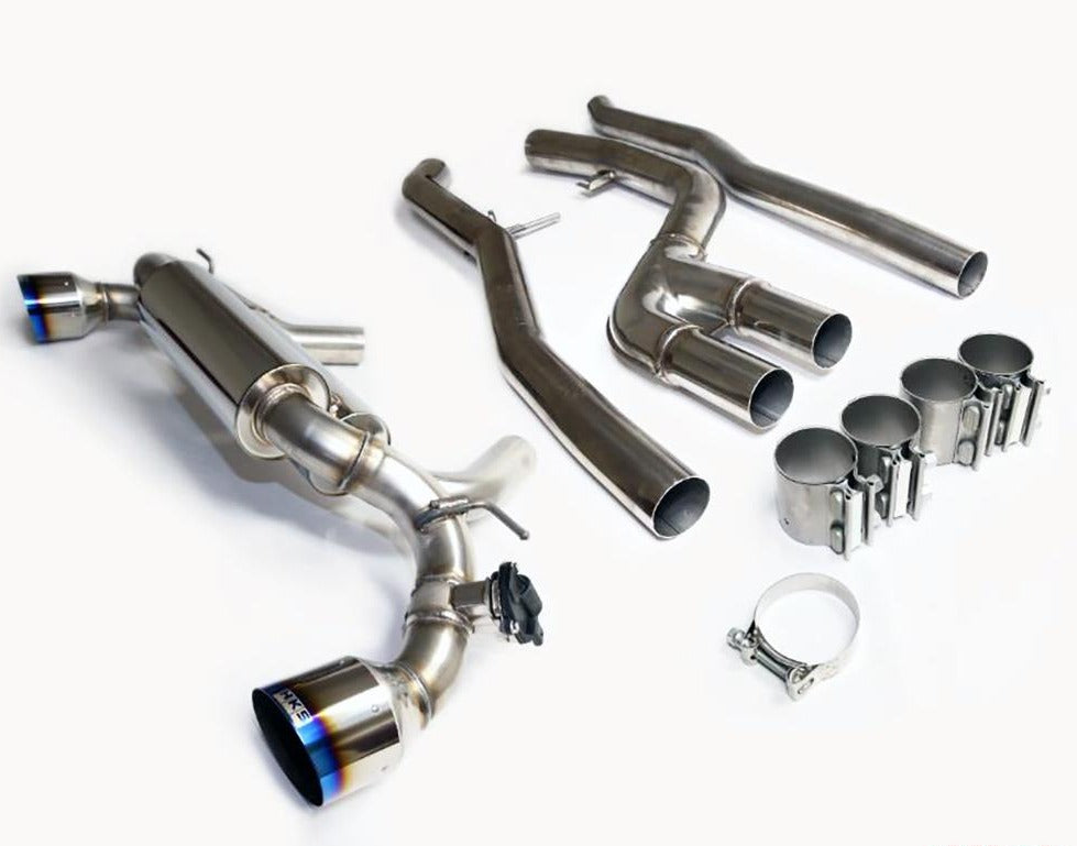 HKS Stainless Steel Dual Tip Muffler Toyota Supra A90 GR w/o OPF 2020-2021