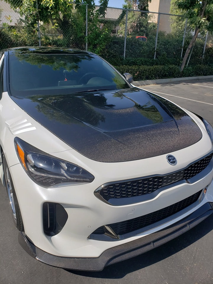 Kia Stinger SBGT M CF hood.