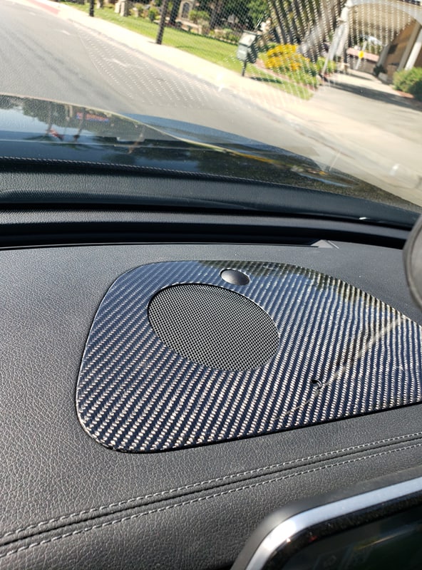 Kia Stinger Dash Vent Kit True CF Cover 5 piece set