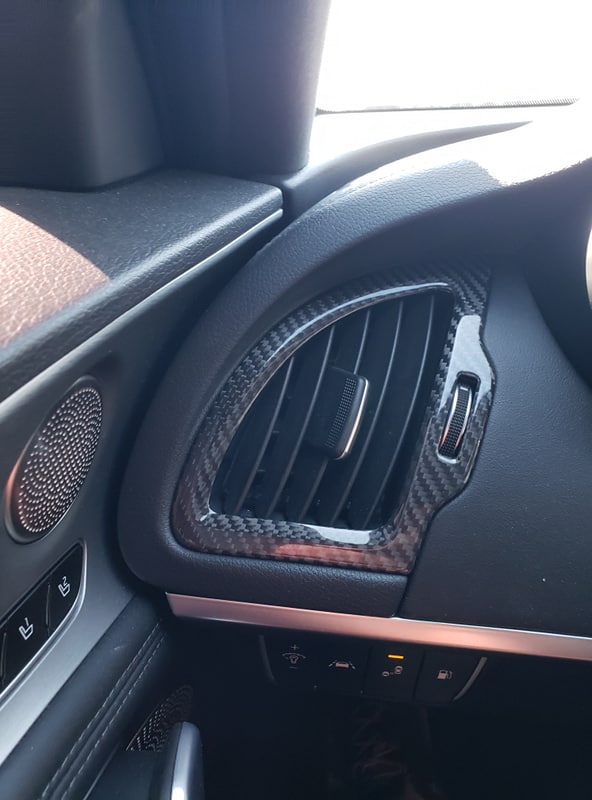 Kia Stinger Dash Vent Kit True CF Cover 5 piece set