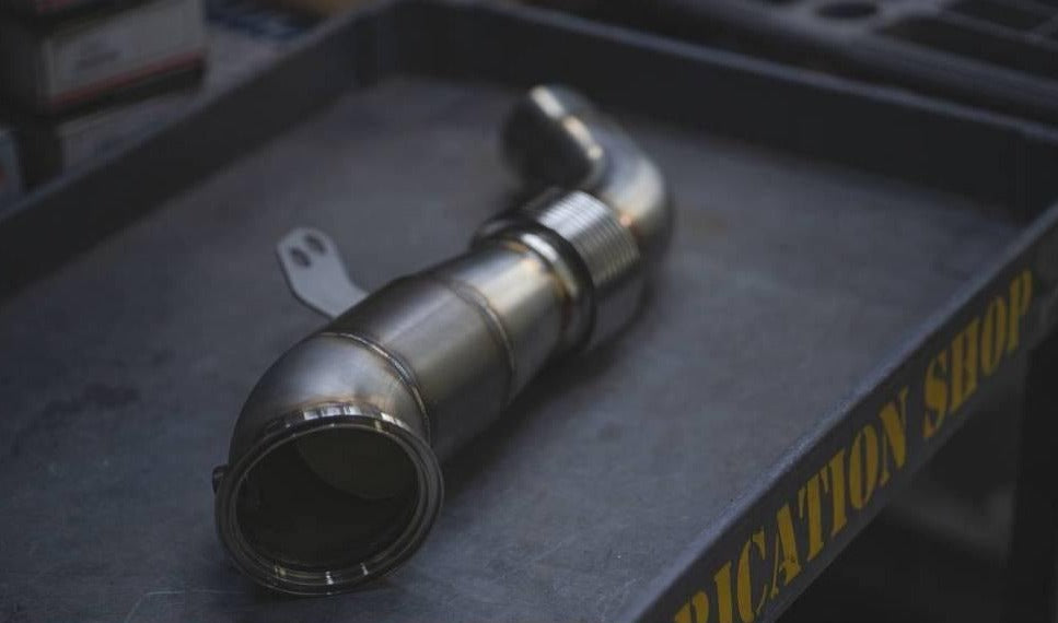 AMS Performance MKV A90 2020+ Toyota Supra Street Downpipe w/ EPA-verified Ultra High Flow GESI Catalytic Converter