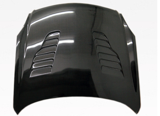 03-07 Infiniti G35 2Dr Z Speed Heat Extractor Carbon Fiber Hood
