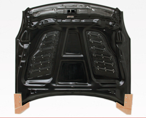 03-07 Infiniti G35 2Dr Z Speed Heat Extractor Carbon Fiber Hood