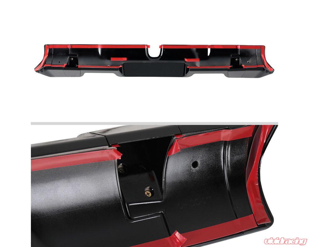 Spec-D Matte Black ABS Rear Roof Truck Spoiler Wing Kit Dodge RAM 1500 2019-2021