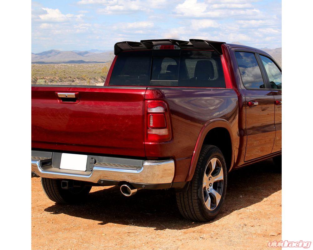 Spec-D Matte Black ABS Rear Roof Truck Spoiler Wing Kit Dodge RAM 1500 2019-2021