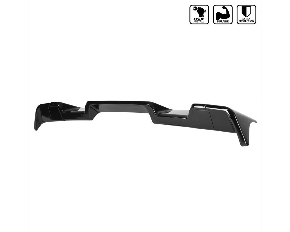 Spec-D Matte Black ABS Rear Roof Truck Spoiler Wing Kit Dodge RAM 1500 2019-2021