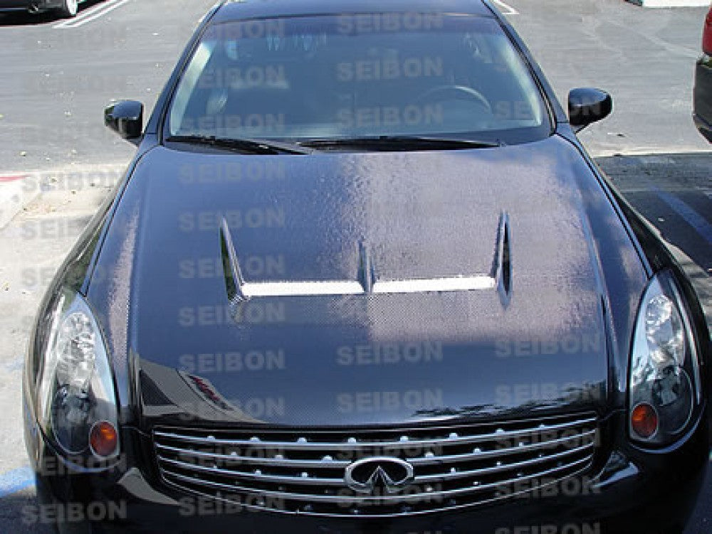 JS-STYLE CARBON FIBER HOOD FOR 2003-2007 INFINITI G35 2DR