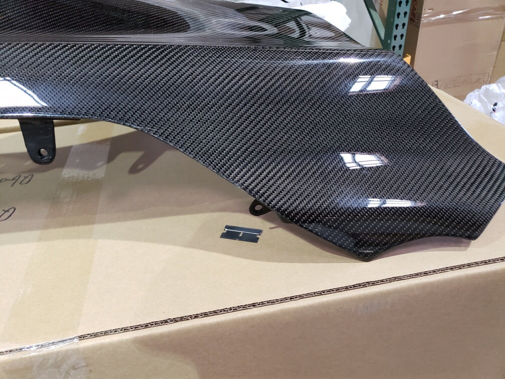 2017+ Q60 Coupe OEM CF Fenders Pair