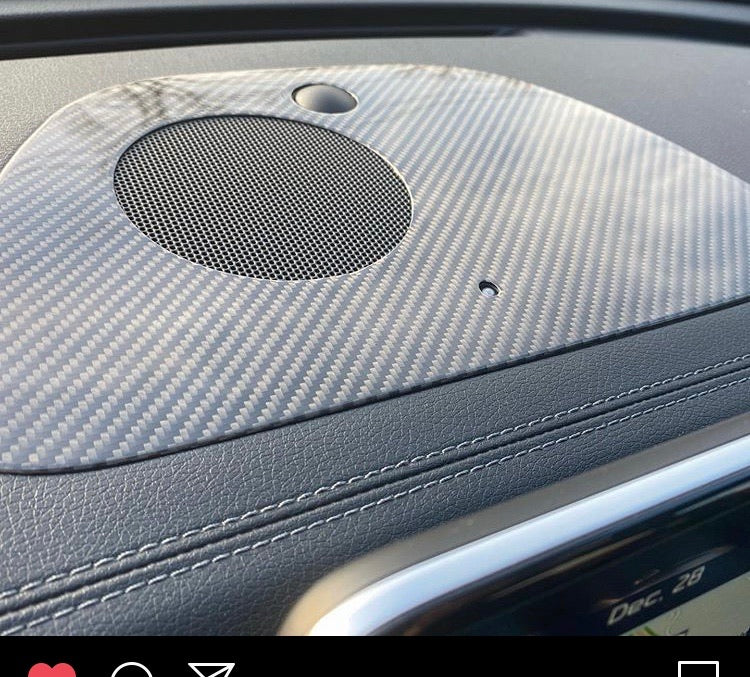 Kia Stinger Dash Vent Kit True CF Cover 5 piece set