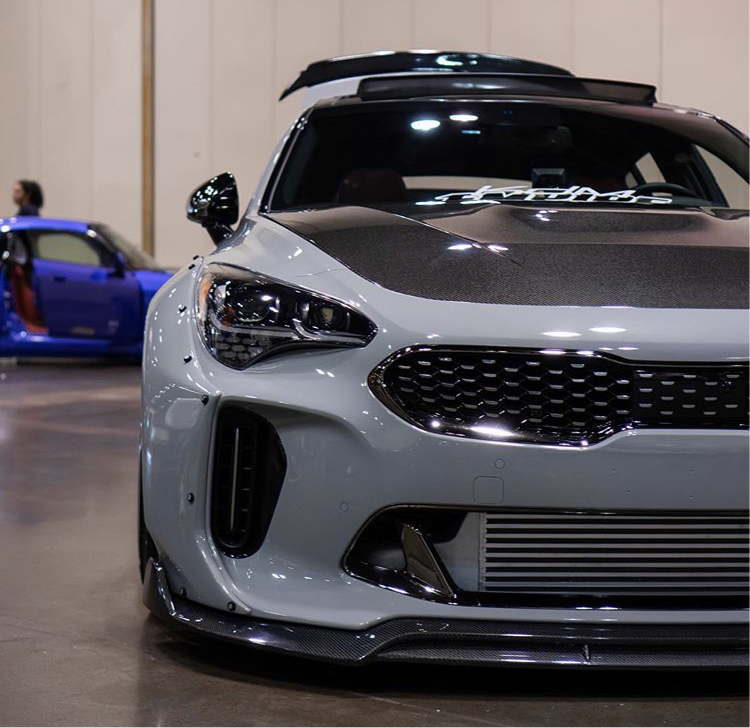 Kia Stinger SBGT M CF hood.