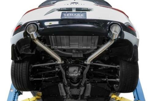 Remark Axleback Exhaust with Burnt Stainless Double Wall Tip Infiniti Q60 17-19