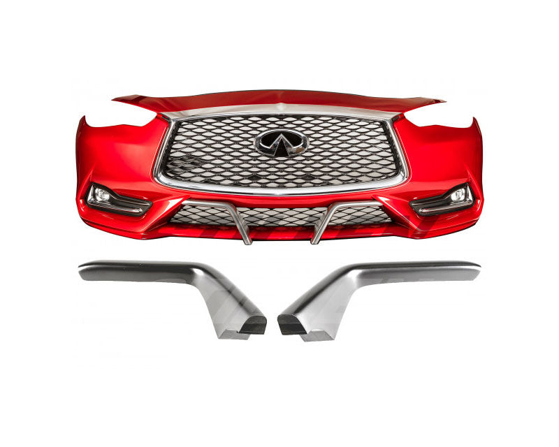 Stillen Winglets Matte Black Infiniti Q60 2017+