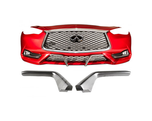 Stillen Winglets Matte Black Infiniti Q60 2017+