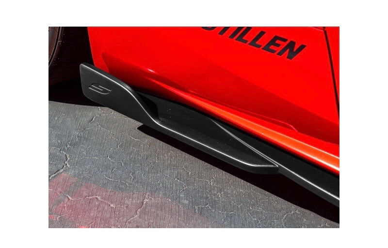 Stillen Side Skirts & Rear Corners Matte Black Infiniti Q60 17-21