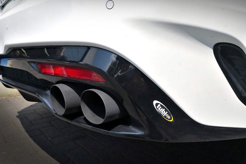 Tubi Style Steel Polished End Tips Kit Kia Stinger 18-19