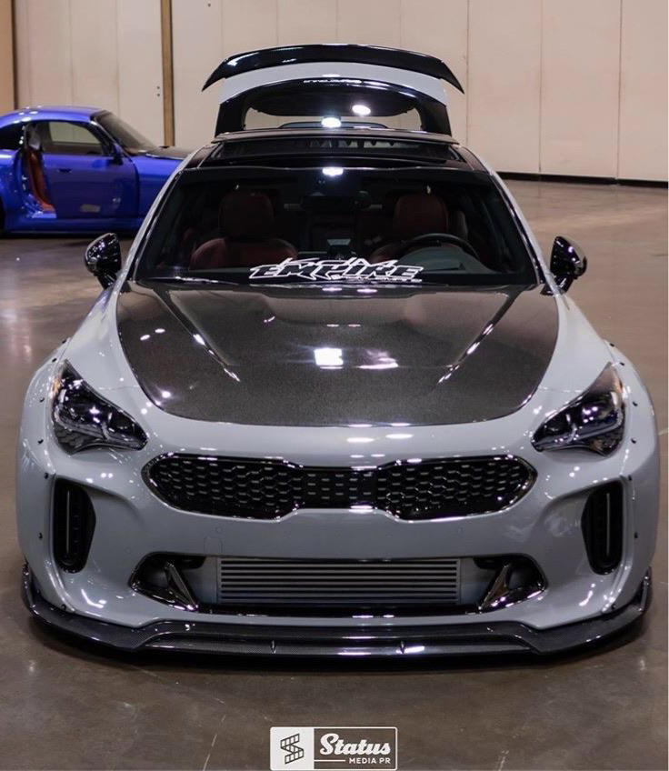 Kia Stinger SBGT M CF hood.