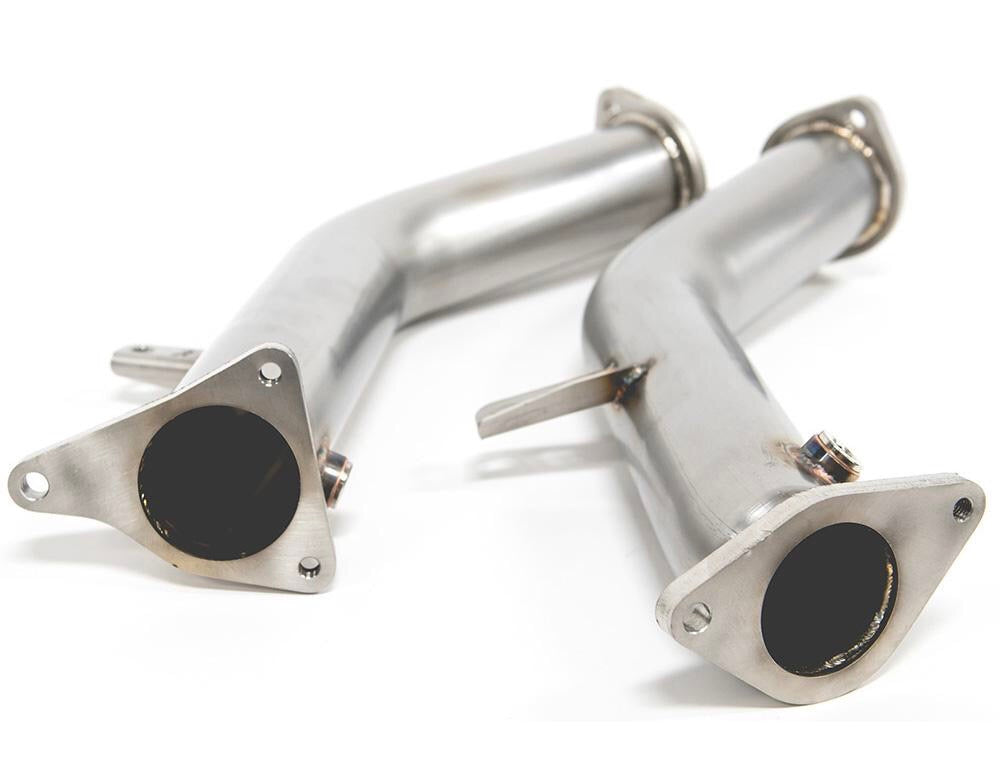AMS Performance Alpha Infiniti Q60 / Q50 VR30 Red Alpha Lower Downpipes