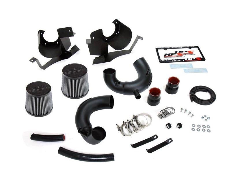 HPS Performance Cold Air Intake Kit 18-19 Kia Stinger 3.3L V6 Twin Turbo, Includes Heat Shield, Black