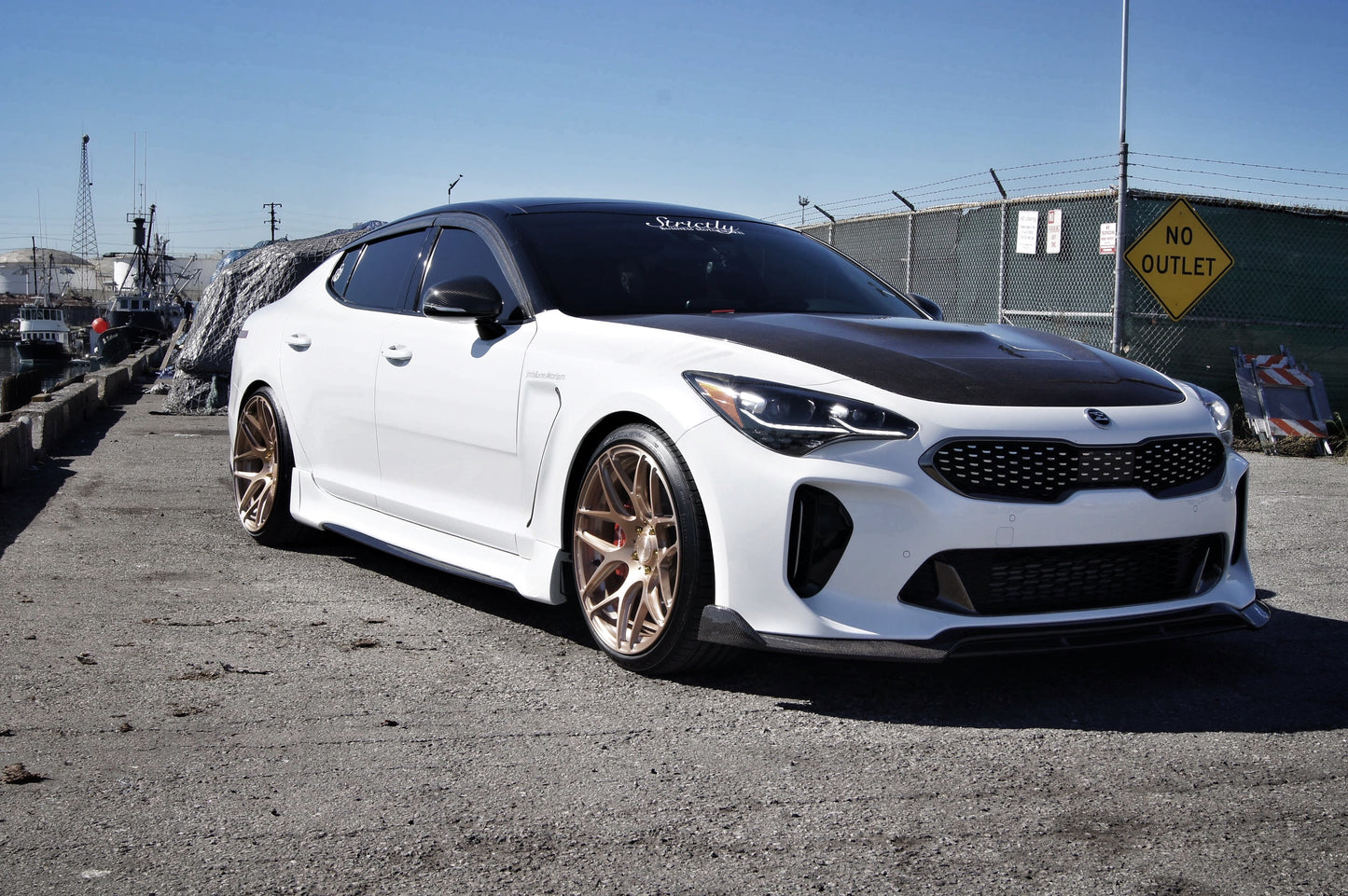 Kia Stinger SBGT Carbon Fiber Front Splitter