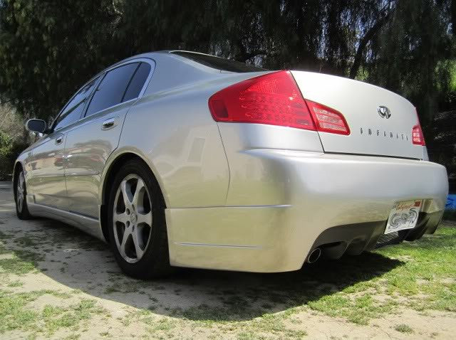 03-04 Infiniti G35 Sedan SBGT Rear Bumper