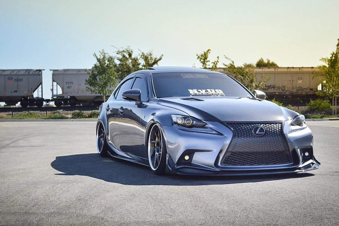 TV-style carbon fiber hood for 2014-up Lexus IS 250/350