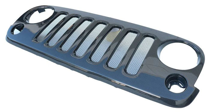 Carbon Fiber Grill OEM Style for Jeep Wrangler JK 4DR 07-18