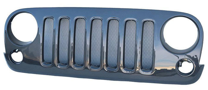 Carbon Fiber Grill OEM Style for Jeep Wrangler JK 4DR 07-18