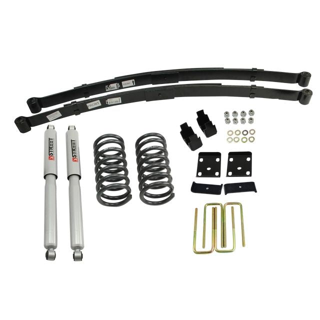 BELLTECH 437SP LOWERING KITS  FRONT AND REAR COMPLETE KIT W/ STREET PERFORMANCE SHOCKS 2004-2010 NISSAN TITAN (ALL CABS) 2 IN. F/4 IN. R DROP W/ STREET PERFORMANCE SHOCKS