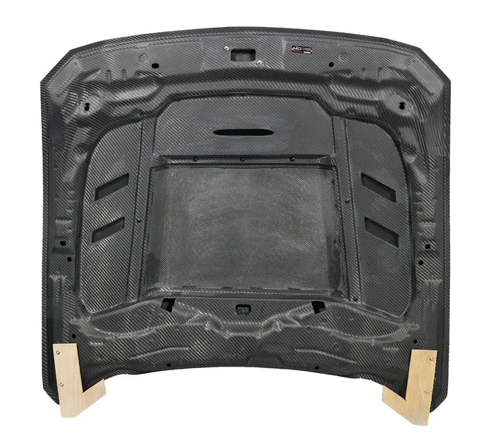 2024-2026 Ford Mustang 2DR Terminator Style Double Sided Carbon Fiber Hood